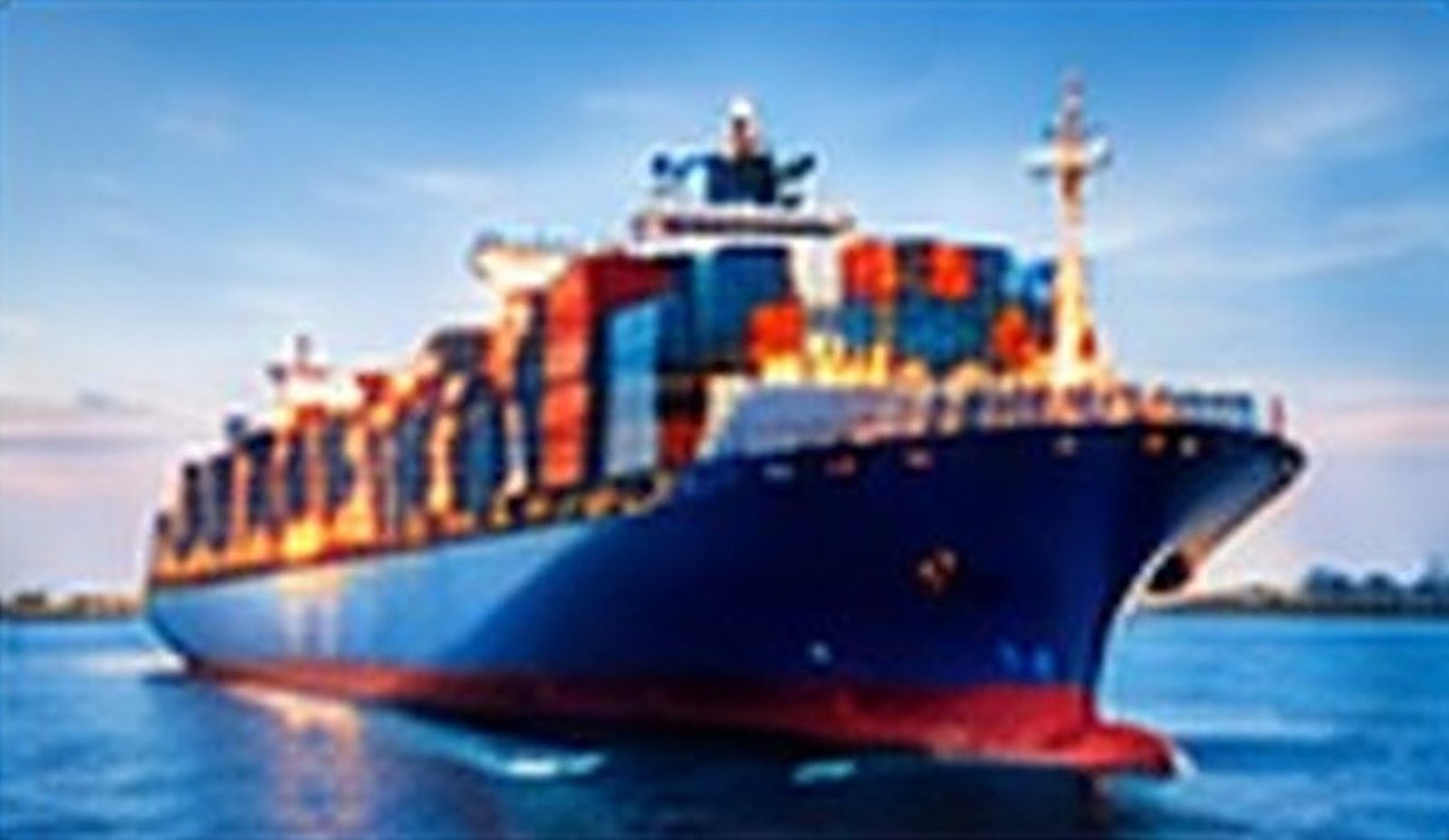 Container ship carrying cargo